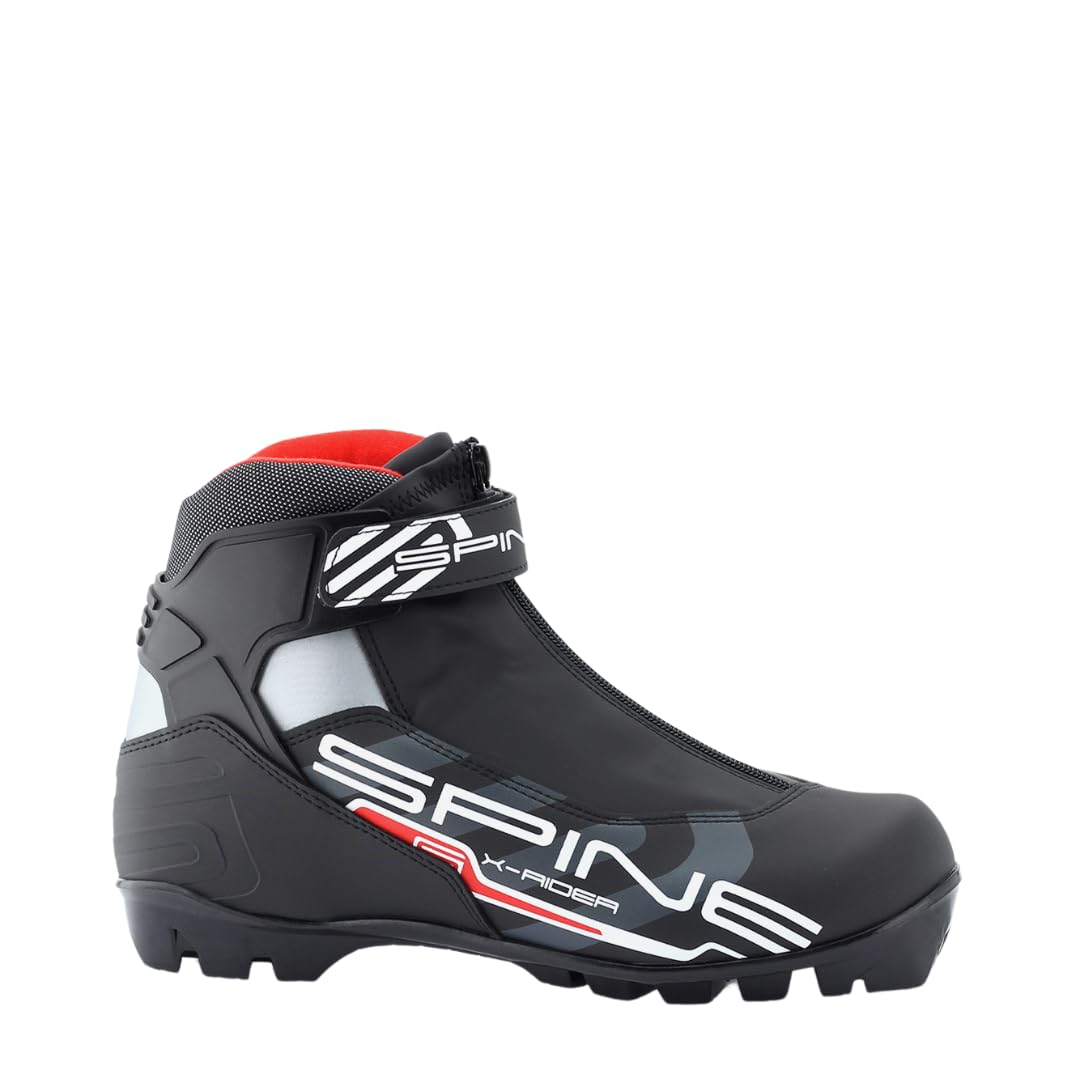 Spine Energy 254 NNN bindung – schwarz – Langlaufschuhe für fortgeschrittenes Niveau – Kombi-Schuh, Welcher Beste Voraussetzungen für beiden Lauftechniken (Klassisch oder Skating) bietet