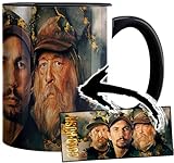 MUGSVILLE Gold Rush Parker Schnabel Tony Beets Tasse Ceramique Intrieure et Poigne Noire Mug