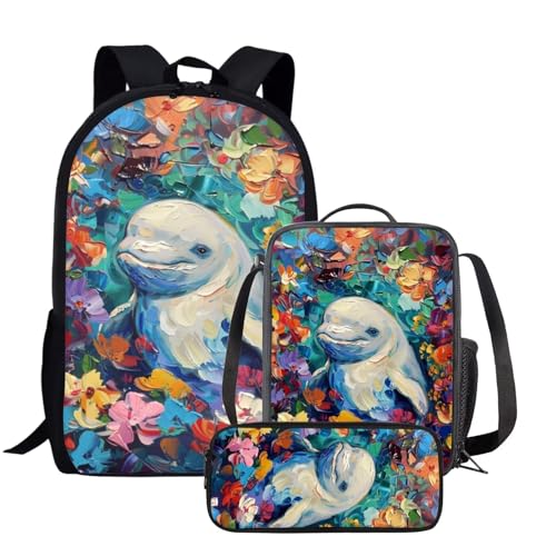 Sac à dos d'école peinture requin pour ne plus perdre ses affaires