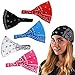 CoverYourHair Exquisite 5 Paisley Light Wide Headbands+White Wire Paisley Headband