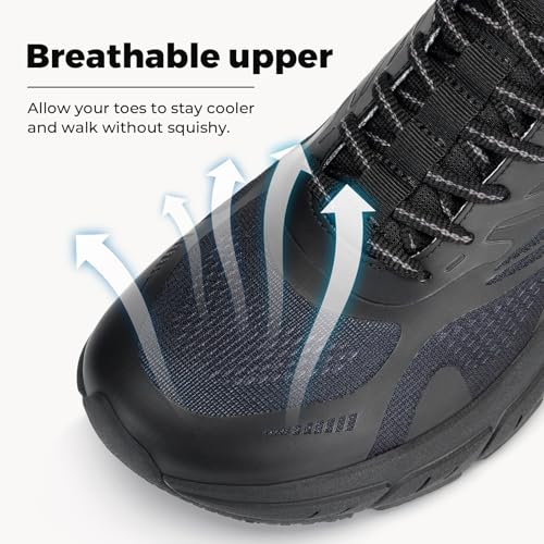 Image of FitVille Comfortable Extra Wide Walking Shoes for Men Lightweight Mens Walking Shoes Wide Width Non Slip Cushioned