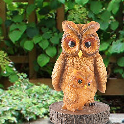 Gktg Solar Garden Statue Outdoor Decor, Solar Owl Figurines Lights With Bright Eyes Garden Decoration For Outside, Patio, Yard, Lawn, Pond, Front Door #TOP5