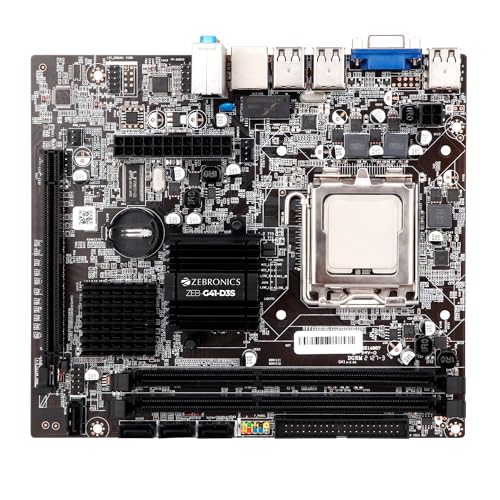 Image of ZEBRONICS G41-D3S Micro-ATX Motherboard for LGA 775 Socket, Supports Intel (Core 2 Quad | Core 2 Duo | Pentium | Celeron) Series Processor, 5.1 Audio, DDR3 1333 MHz, Ports (RJ45 | SATA | USB | VGA)