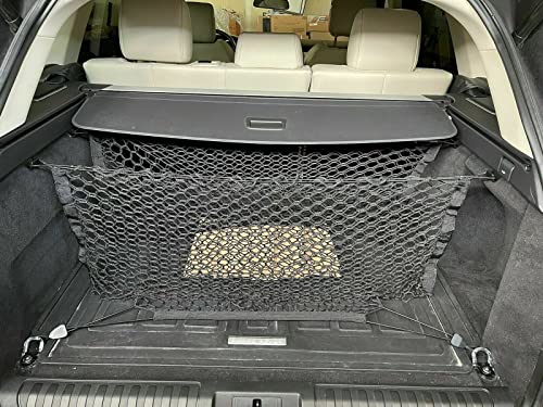 Qty.3 Rear Trunk Cargo Nets For Land Rover Range Rover Sport 2014–2025–2 Middle Trunk Envelope Nets + 1 Floor Style Cargo Net for SUV–Premium Mesh Car Trunk Organizer–Compatible with Range Rover Sport
