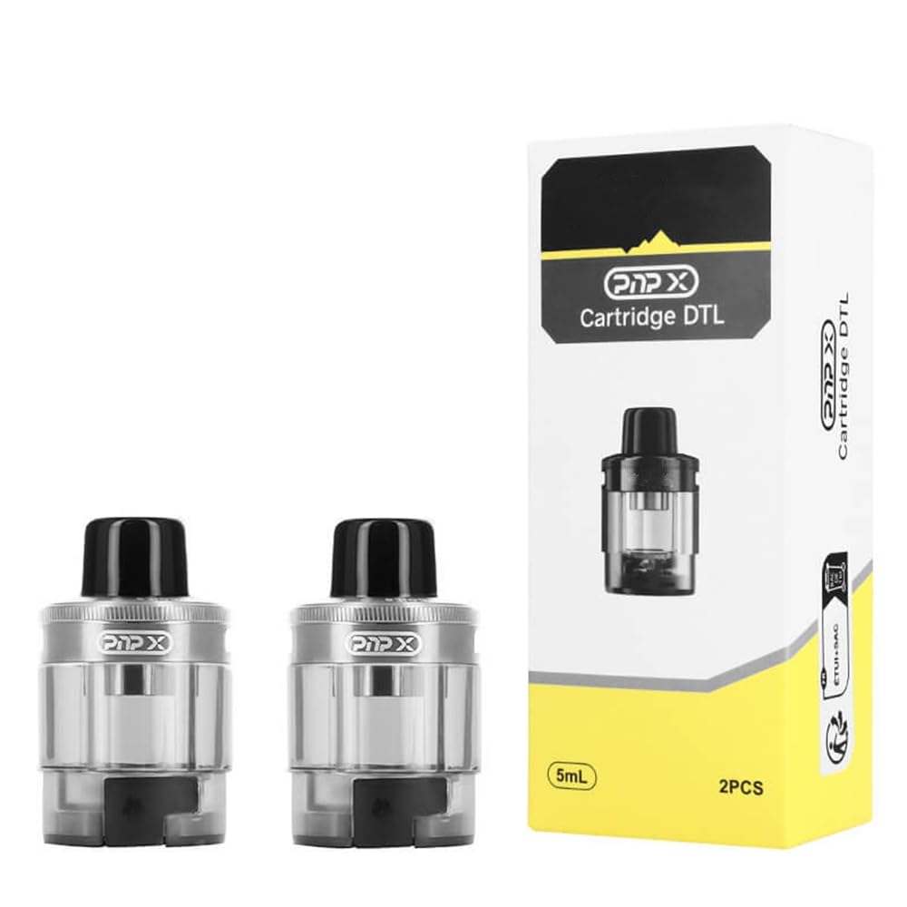 For VOOPOO PnP X Cartridge DTL Pod vide 5 ml (Argent Confezione da 2)  [Cartouche compatibile