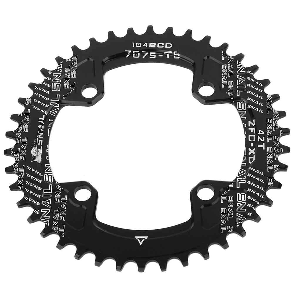 Aramox Kettenblatt, BCD 104 Mm, 40 Zähne, 42 Zähne, Schmales Breites Kettenblatt, Einzelnes Kettenblatt für -Kurbelgarnitur, AM/XC-Fahrradkettenblatt