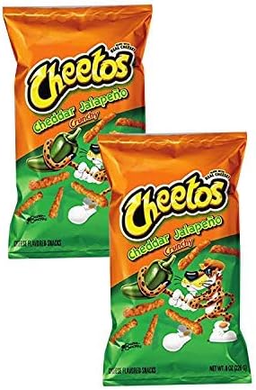 Cheetos Crunchy Cheddar Jalapeno (Imported), 226.8g (Pack of 2)