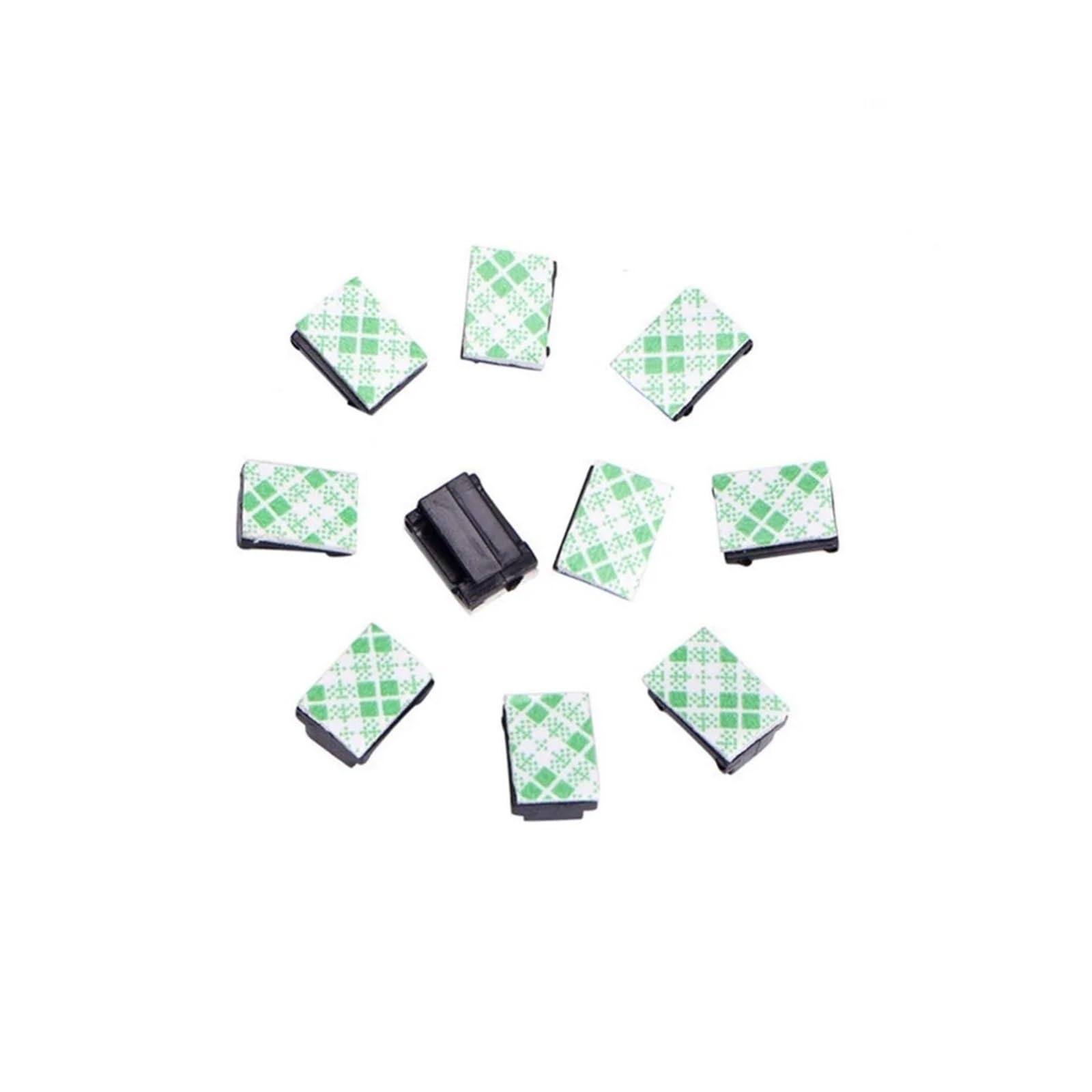 KXFVYNE Car Self Adhesive Cable Clip Auto Driving Recorder Wire Management Clamps Data Line Organizer Cord Tie Holder Fixed(10PCS)
