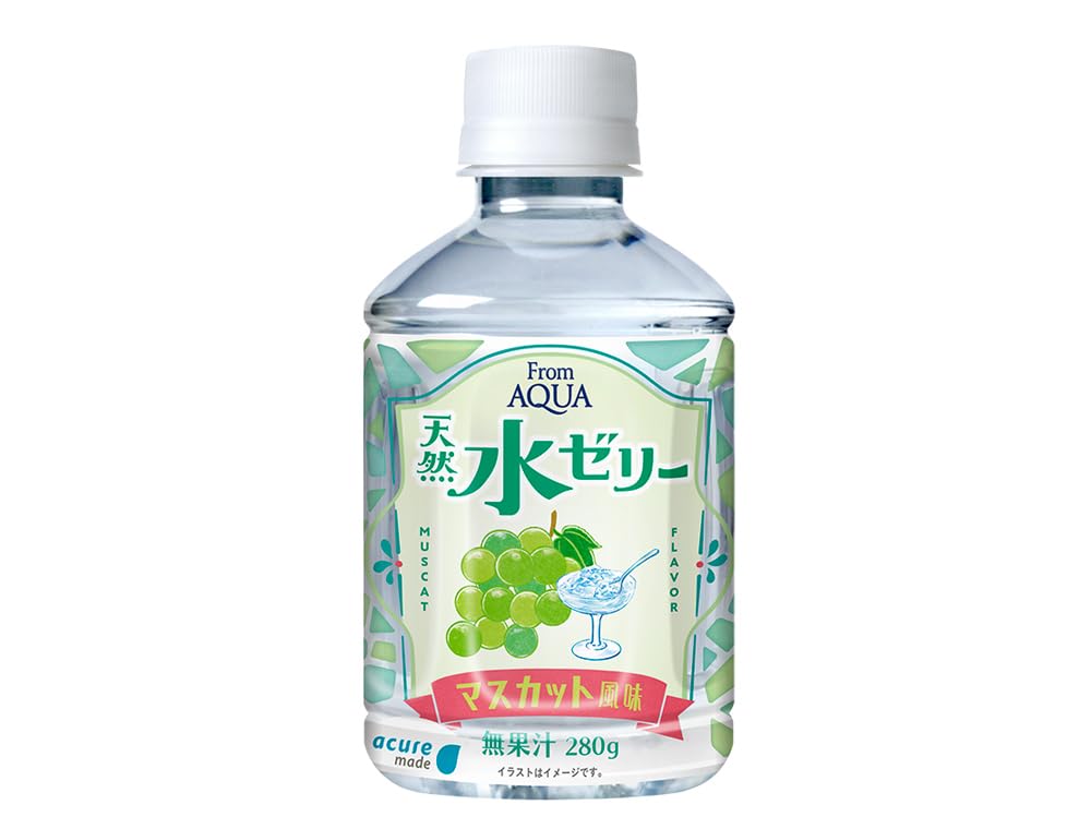 Amazon.co.jp: 【1ケース】AQ UA 天然水ゼリー マスカット風味 280g×24