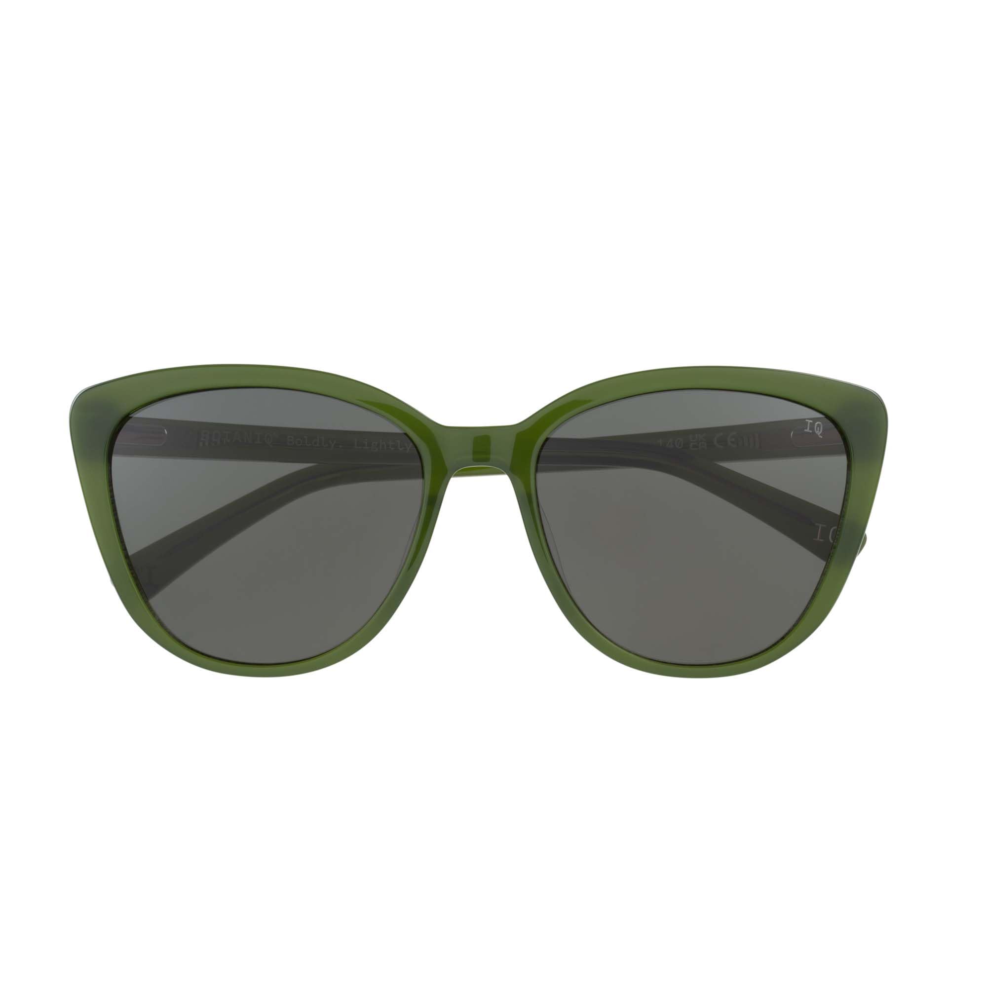 7004 Sonnenbrille von Botaniq in Olive mit Grauem Kunststoffglas und UV-Schutz