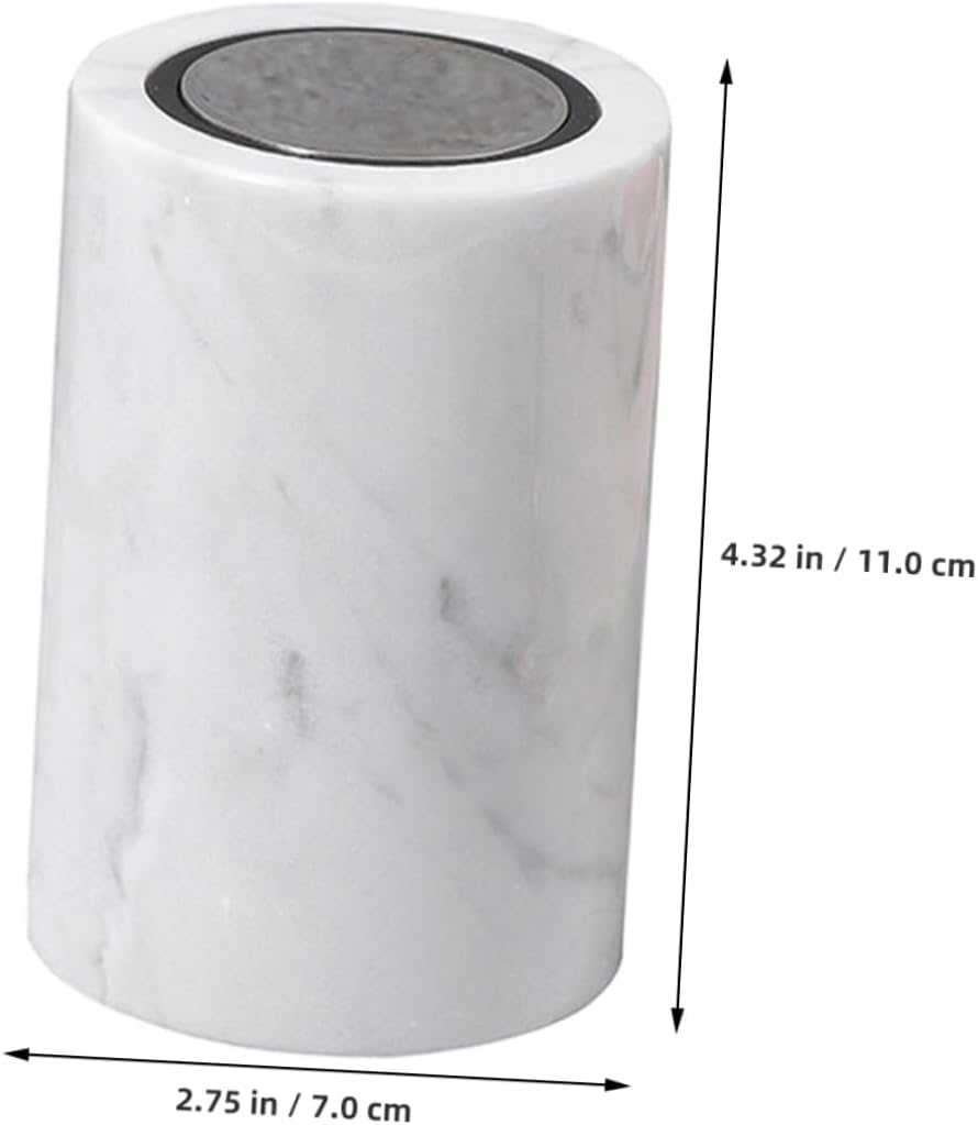 Cabilock 2pcs Fashion Toothpick Holder Marble Storage Box for Swabs Toothpicks Creative Home for Living Room Bathroom Counter Modern Design Easy to Clean