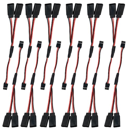 3Pin Wire Servo Cable 20cm 2pcs, Servo Extension Wire Cable for RC Car Servo Robot Mechanical Claw Servo, for LX-15D Servo Wire