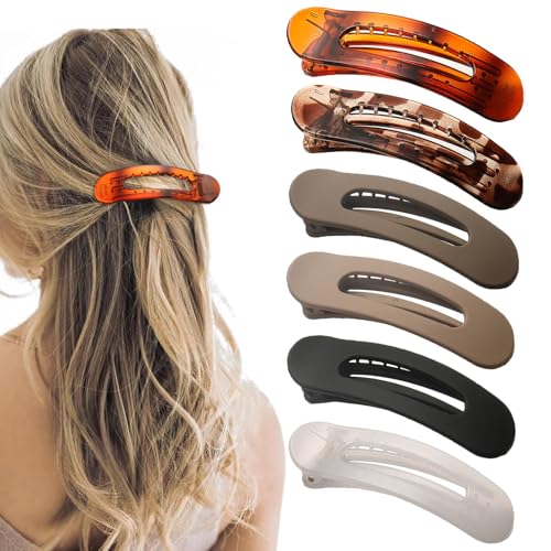 Pinces à cheveux plates femme pinces plates confortables pour s'allonger