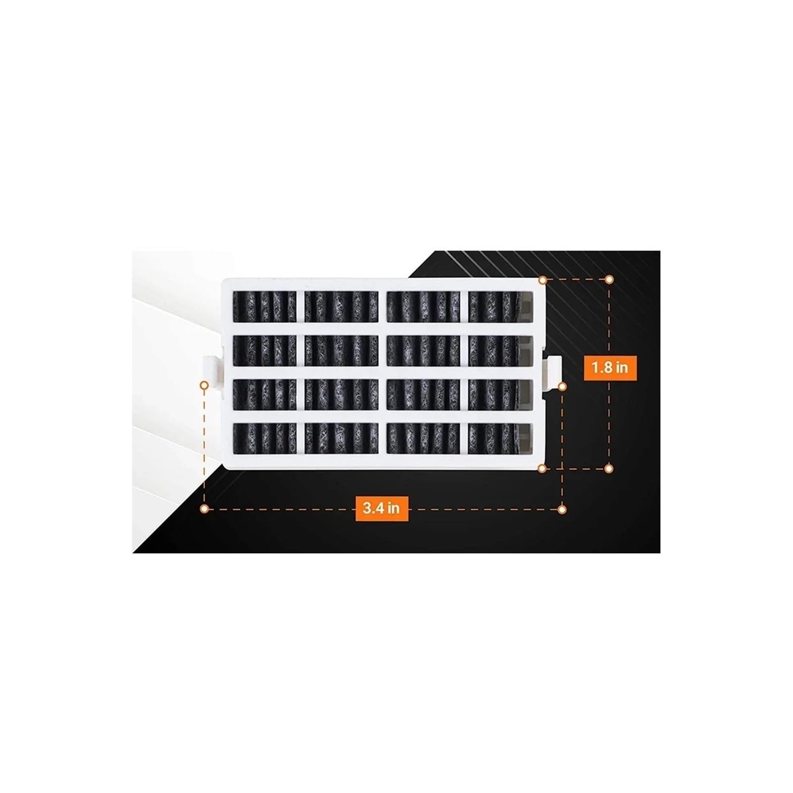 Filtre À Air for Réfrigérateur 6 Pièces, Compatible Avec Whirlpool, W10311524 AIR1 W10315189 W10335147 Pièces De Filtre De Désodorisation for Réfrigérateur Filtre À Air for Réfrigérateur