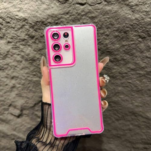 Étui silicone transparent pour Samsung S23 FE coque lumineuse antichoc