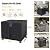 YUZ Fire Pit Table Cover Square 32 x 32 x 24 inch, Waterproof Fire Table Cover Square Anti-UV Heavy Duty Patio Gas Firepit Furniture Table Covers for 28/30/31/32 Inch Fire Pit/Table