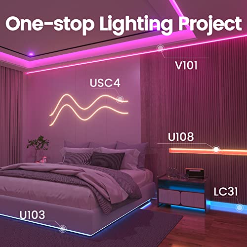 Tira de LED RGB 16.4FT 96 LEDs/m Muzata DC12V miniatura 5