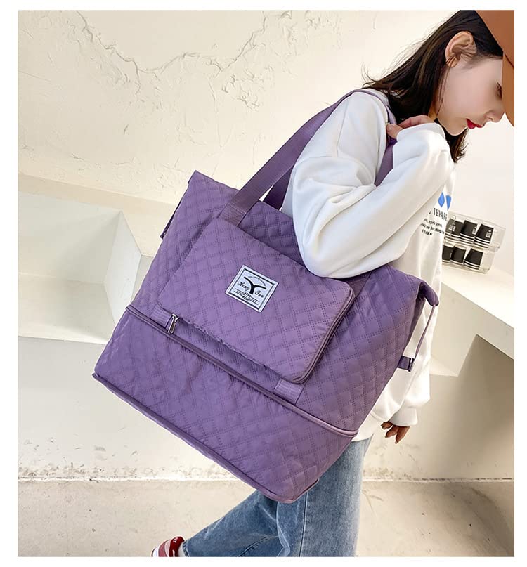 Quilted Tote Bag 33L Large Hobo Oxford Travel for Boarding Bag Waterproof Sport Beach Handbag Shoulder Bags2