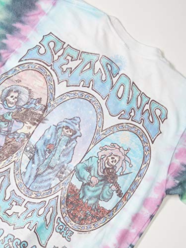Liquid Blue Unisex-Adult Standard Grateful Vintage Seasons of The Dead Tie Dye Tee3