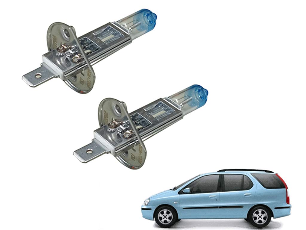 Auto Pearl -Sapphire Series H1 Cool Blue Halogen Head Light Bulb (100 W, 12 V, 2 Bulbs) Compatible with-Marina-image-7