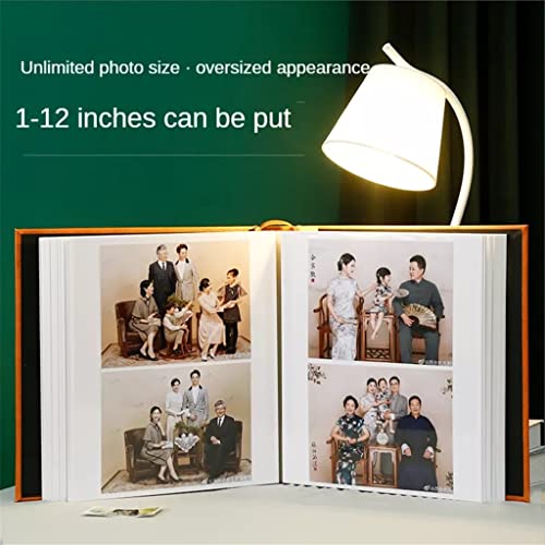 N/A Leather Adhesive Album Photo 10X15 Large Capacity Handmade Diy Album Scrapbooking Creative Photo Decor 500 Photos (Color : Color 2, Size : 32X33.5X5.3Cm) #TOP1