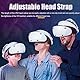 Verstellbares Kopfband, kompatibel mit PS VR2, Ersatz-Komfort-Überkopfgurt gleicht Kopfdruck Zubehör für PSVR 2 Headset aus