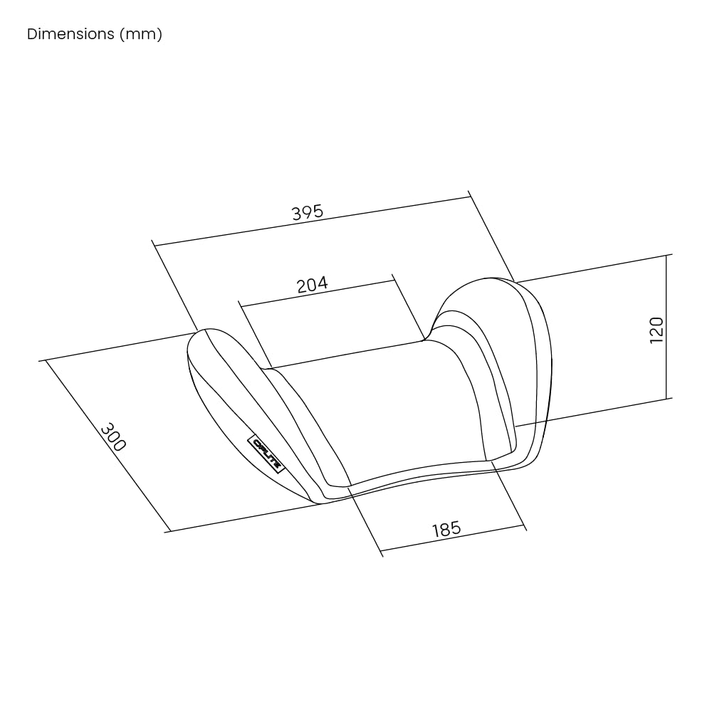 OPLITE – Lombar-Polster – Memory-Foam-Lendenbodenpolster für den Schalensitz – Simracing-Rückenstütze – Long Session Comfort – Schwarze Wildlederpolsterung – Cockpit-kompatibel und Gaming-Sitze