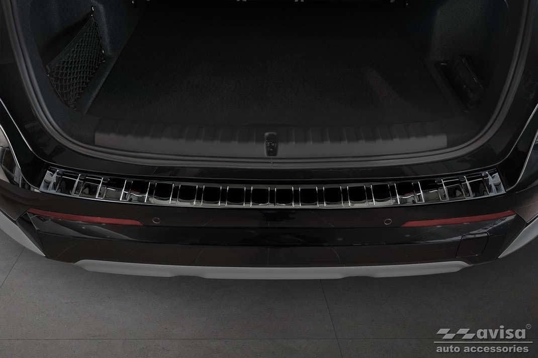 Protezione Paraurti Posteriore Avisa Per BMW X1 U11 M-Sport 2022- - Acciaio Inox Nero