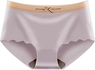 EKSDG Mutandine da Ragazza in Seta di Ghiaccio Senza Cuciture Slip da Donna  con Fiocco in Cotone grafene con Cavallo a Vita Media Grigio Taglia M  Confezione da 3 : Amazon.it: Abbigliamento
