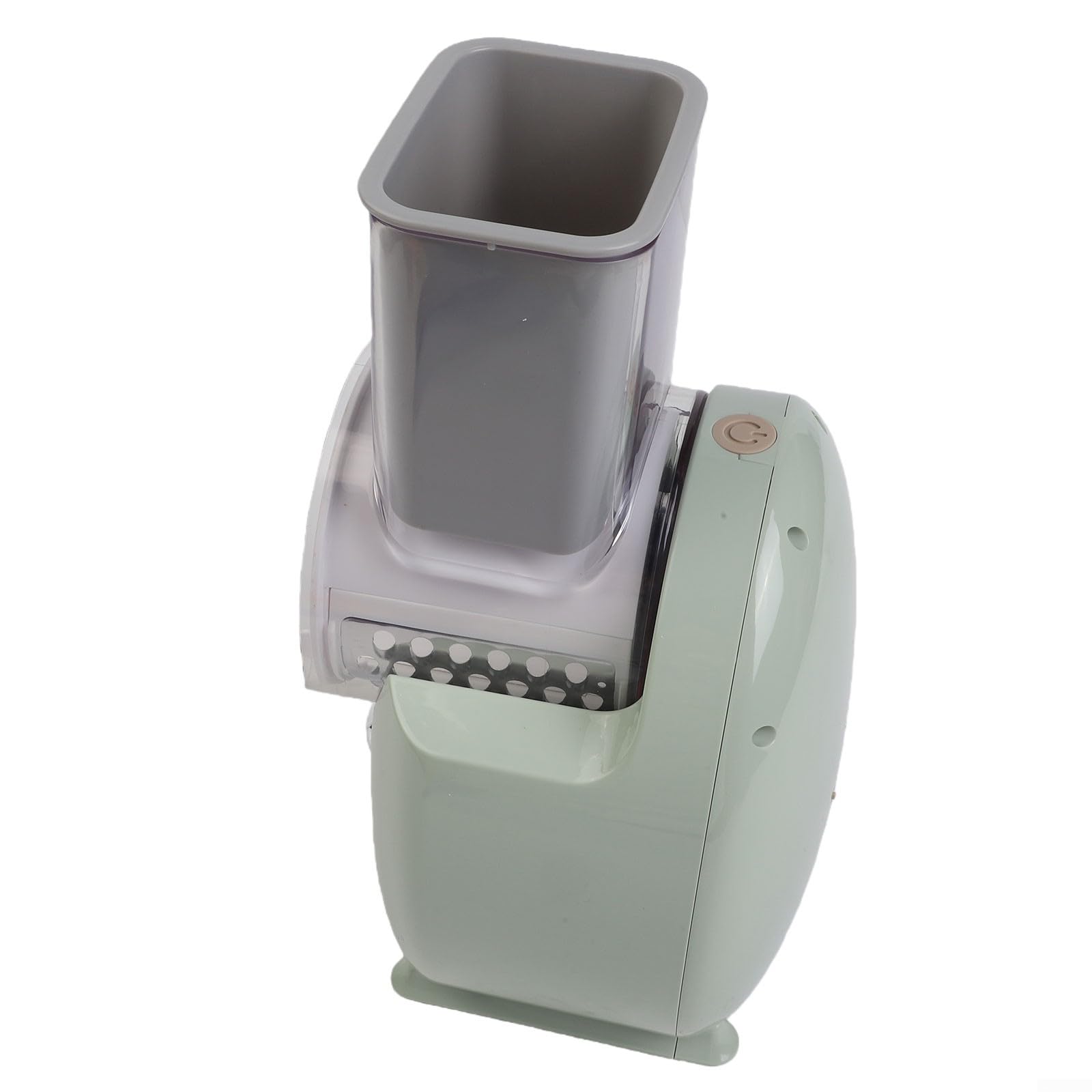 Affettatrice elettrica rotante 3 in 1 con tritatutto automatico e grattugia triturata, strumento da cucina compatto con un solo pulsante per affettare e grattugiare frutta, verdura e formaggio senza