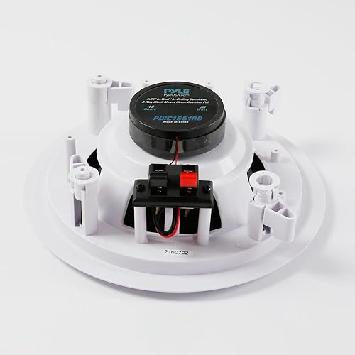Miniatura 10 de Pyle Par de 5.25 pulgadas de montaje empotrado en pared en el techo de 2 vías Sistema de altavoces para el hogar con resorte Conexiones rápidas con