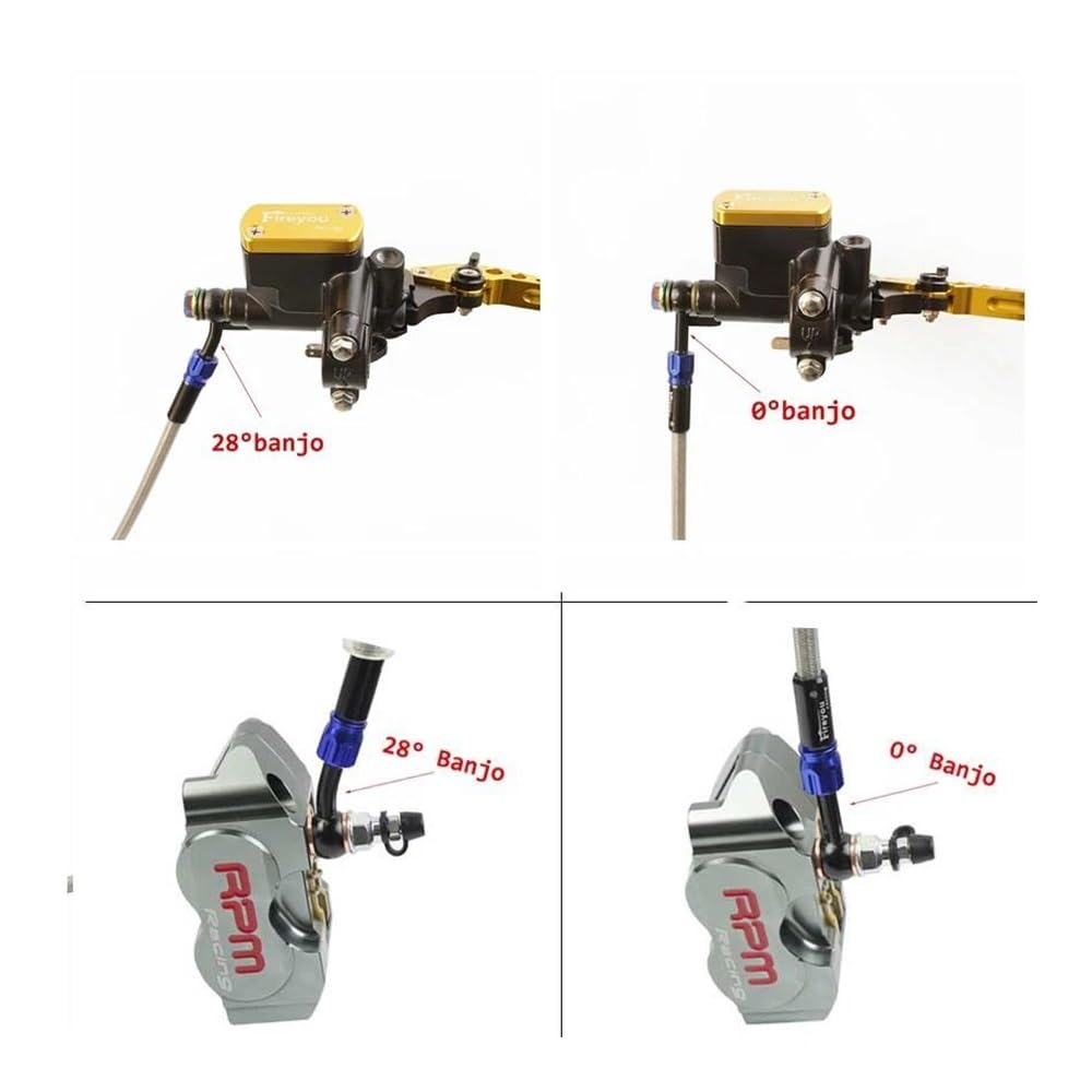 Adattatore Tubo Olio Freni Moto 3 Vie | Per ATV E Dirt Bike | Raccordo A T Da 10mm - Foto 2