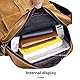 MANNUOSI Herren Schultertaschen business Mode Henkeltaschen echtleder vintage Handtaschen Schwarz