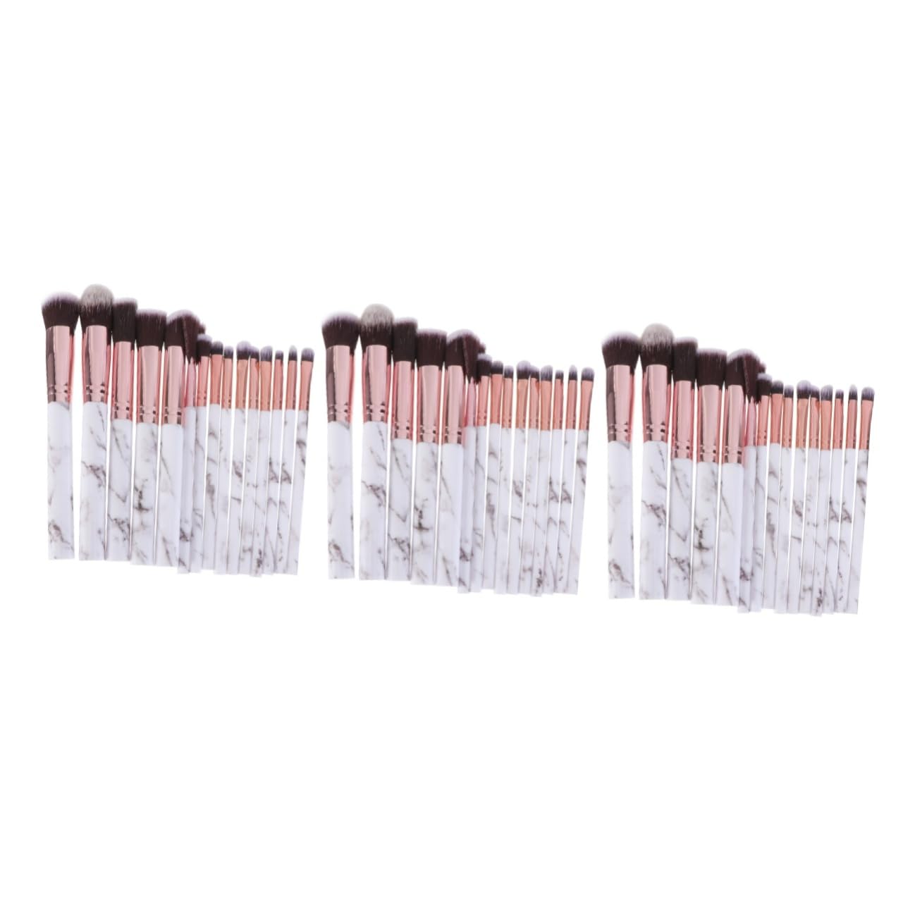 MAGICLULU Set Di 45 Pennelli Per Il Trucco Con Manico in Marmo E Setole in Nylon Set Di Pennelli Per Cosmetici Per Donne Uso Quotidiano E Quotidiano