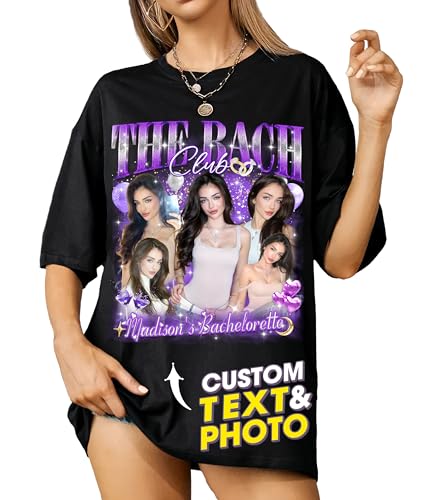 Mit & Mia Custom Bootleg Rap Tee Shirt for Boyfriend Girlfriend Custom Face Tshirt Vintage Graphic Shirt Gift Idea Birthday