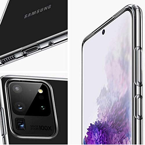 Zore Galaxy ile uyumlu S20 Ultra Kılıf Süper Silikon Kapak Renksiz