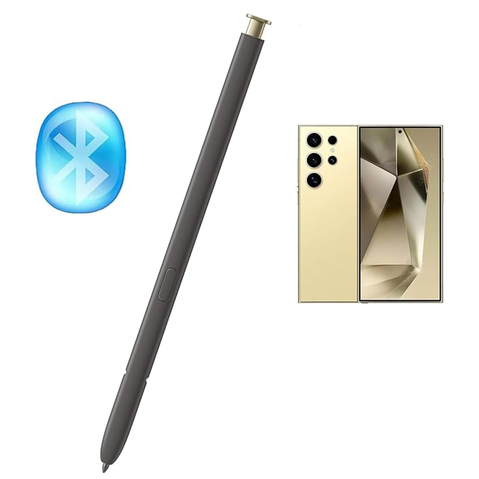 S Pen Stylet Rechange pour Samsung Galaxy S24 Ultra avec Bluetooth,Jaune | Stylet de remplacement pour Samsung Galaxy S24 Ultra 5G, avec Bluetooth, compatible EJ-PS928BYEGEU
