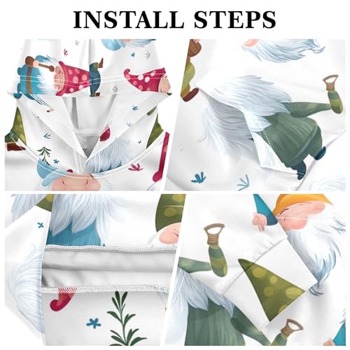 Kids Hoodies Sweaters Christmas Gnome Dwarfs Hooded Sweatshirts with Big Pockets for Boys Girls B04000273