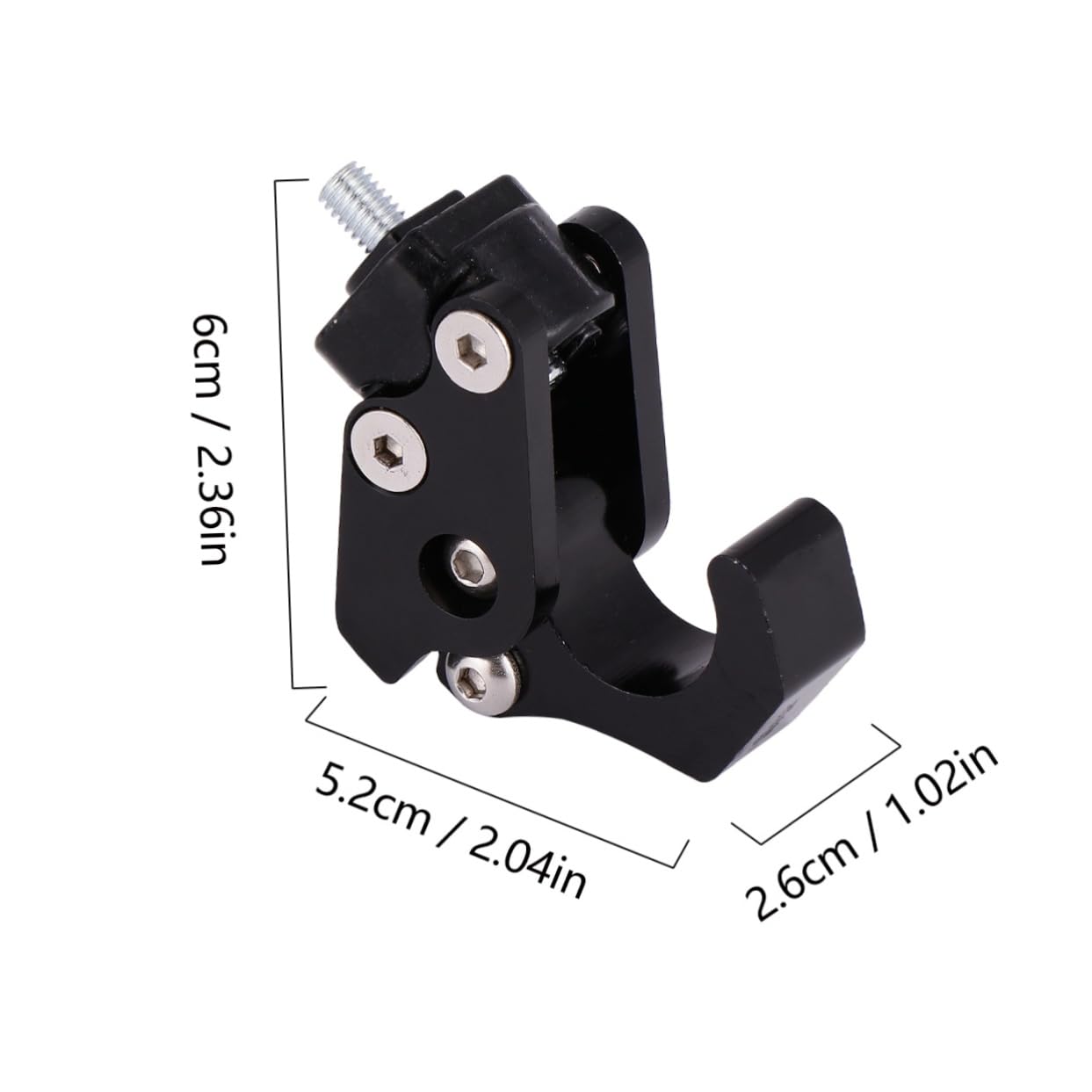 Alipis Aluminium Alloy Hook Helmet Hook for Motorcycles Electric Cars Space Saving Design Durable Resistant Refit Part