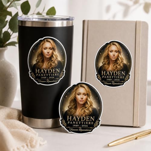 Hayden Panettiere Memorial Sticker – 3 Inch Forever Remembered Tribute Decal – Actress Memorial Collectible Sticker for Laptop, Tumbler, Car, Notebook image 4