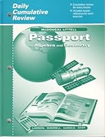Passport to Algebra and Geometry - Daily Cumulative Review 0395896746 Book Cover