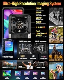 Ulefone Armor 28 Ultra Thermal, 5G AI Rugged Phone, 32GB+1TB/2TB Expansion, MTK Dimensity 9300+, 6.67" AMLOD Dual Screen, 64MP+50MP+50MP, 120W, IP68/IP69K, 8K Video, Widevine L1