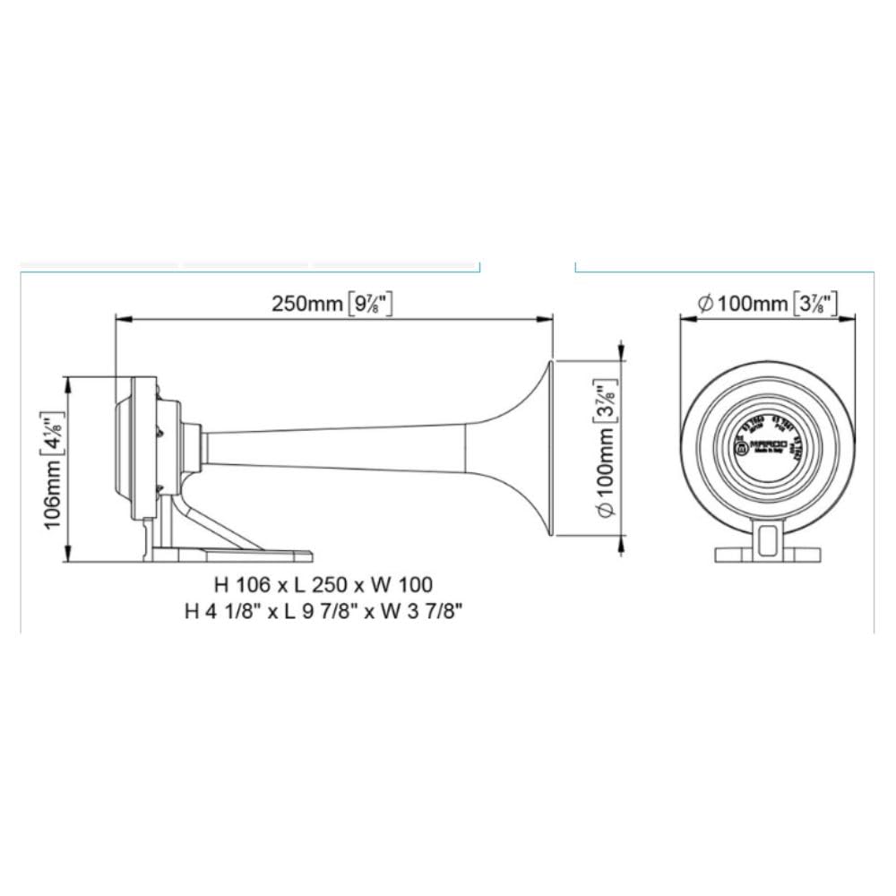 Tromba elettropneumatica 12v Elettrica Barche Nautica Con compressore elettrico