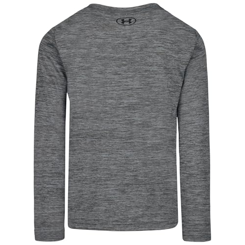 Image of Under Armour Boys' Long Sleeve Logo Graphic T-Shirt, Lightweight & Breathable, Relaxed Fit