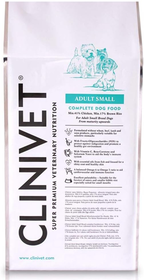 Adult Small Breed Super Premium Natural Hypoallergenic Complete Dry Dog Food - Rich in Protein and Vitamins, 12kg