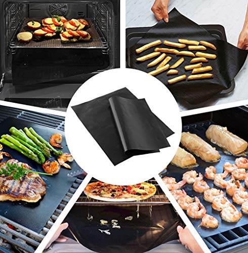 RUONAI Barbecue Grill Mat 2 Pcs Easily Cleaned Used Repeatedly BBQ Picnic Camping Non-stick Heat Resistance Bbq Mat bbq mat