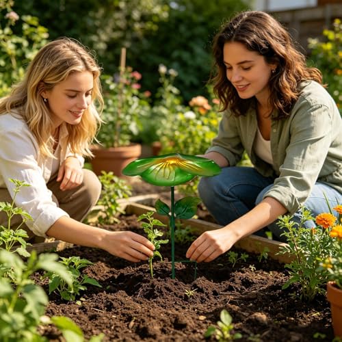 Sombrilla de jardín para plantas conector de flores de metal para suculentas 2