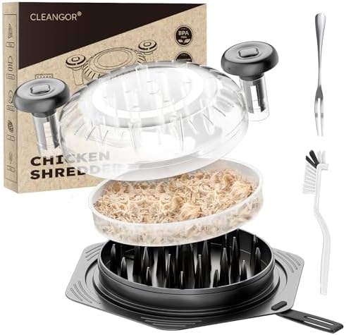 Cleangor Chicken Shredder Tool Twist Large, BPA Free Meat Shredde...