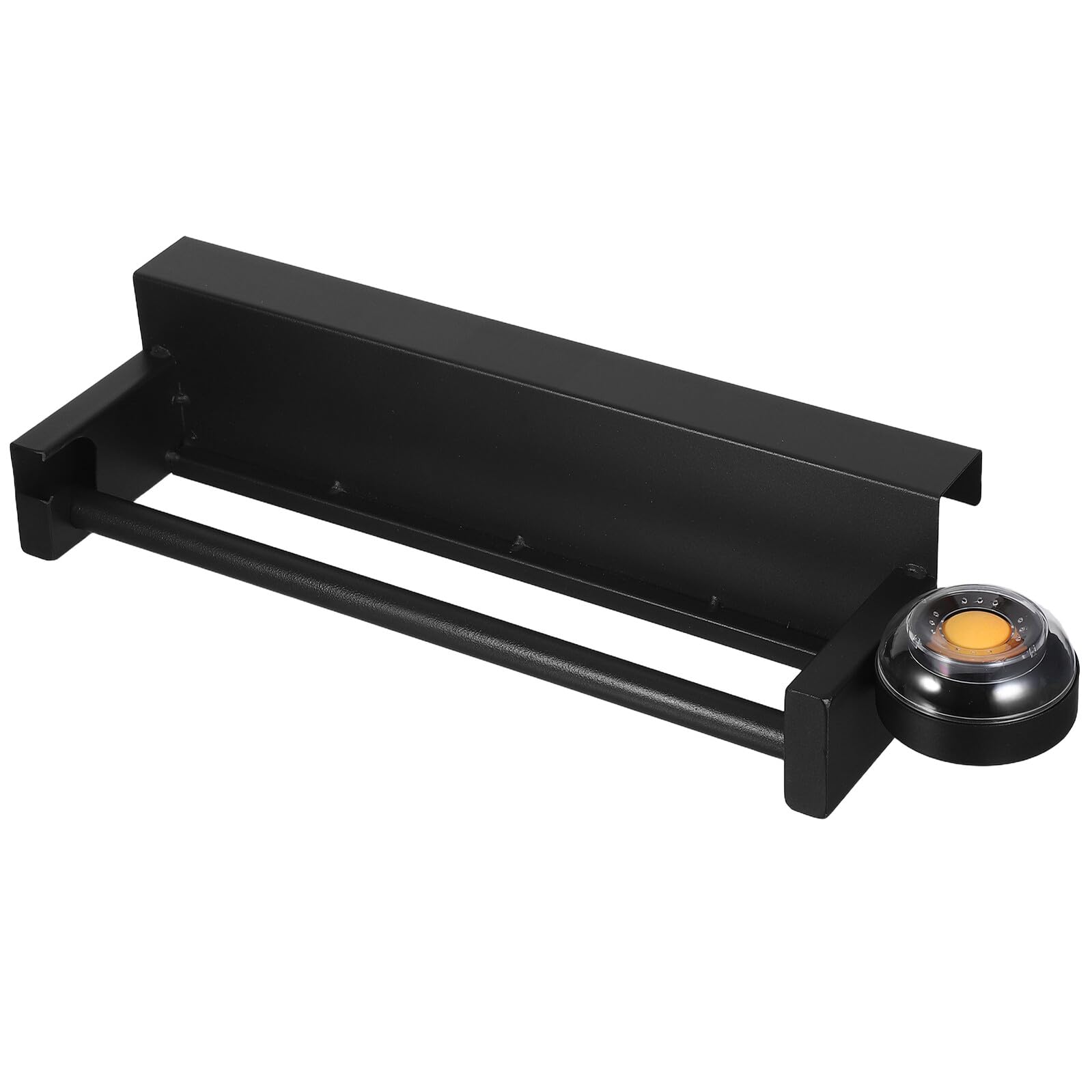 Uonlytech Soporte para Bolsas Colgantes de Supermercado Estructura Metálica Resistente, Montaje en Pared para Tiendas y Mercados Agrícolas, Color Negro, Organizador para Rollos de Bolsas
