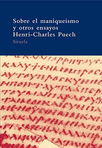Portada de Sobre el maniqueísmo y otros ensayos